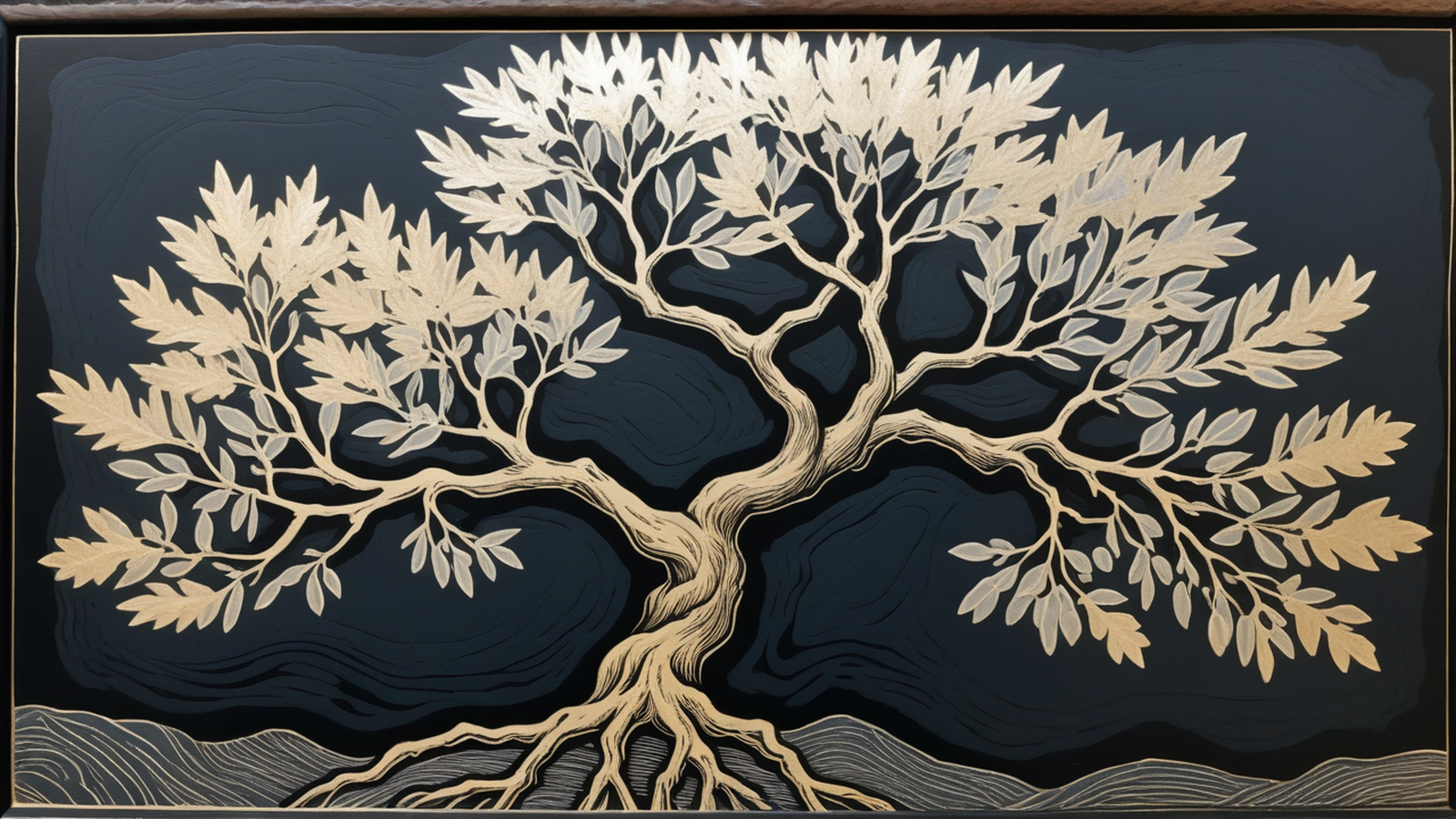 Gilded Olive Horizon